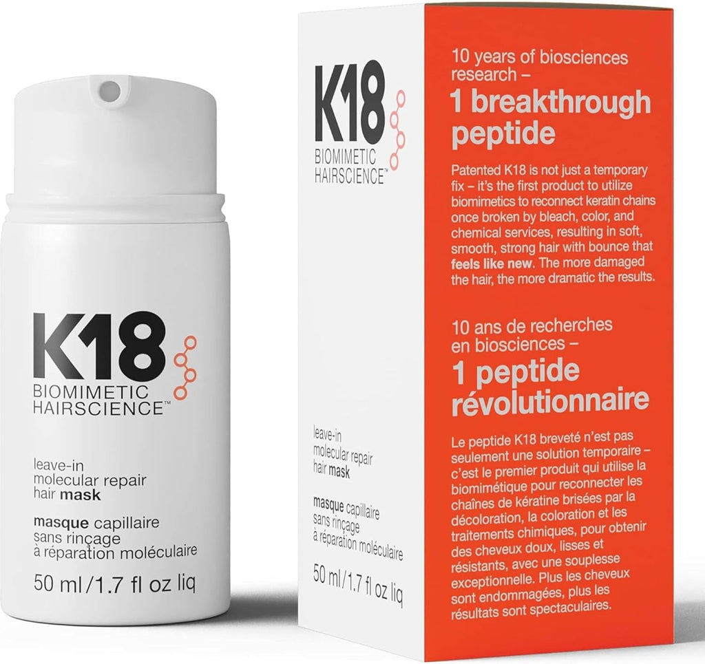 K18 Leave-In Repair Hair Mask Treatment to Repair Dry or Damaged Hair