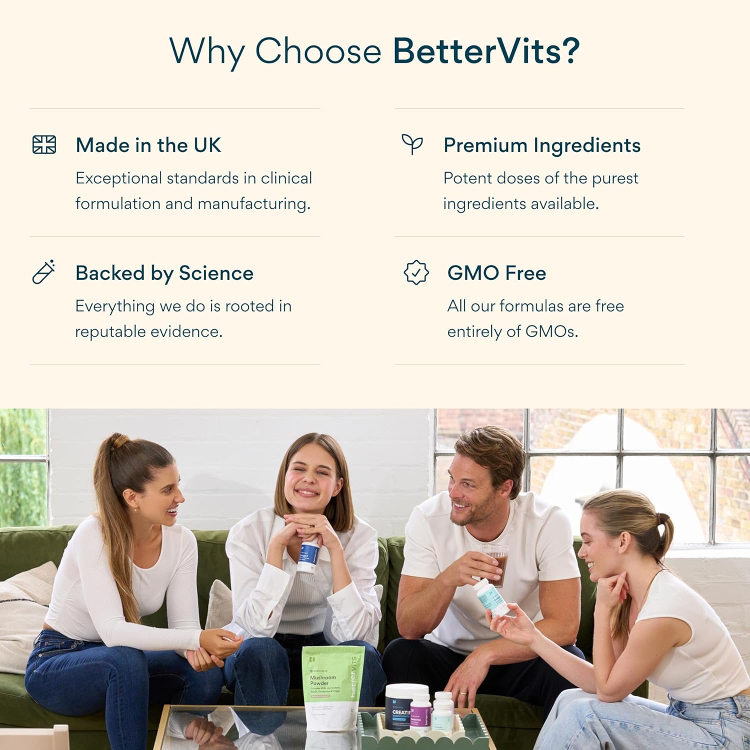 Bettervits Probiotics for Gut Health